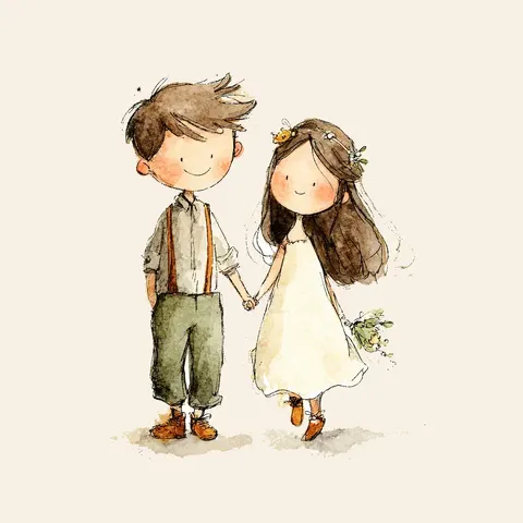 Happy Couple Magnet