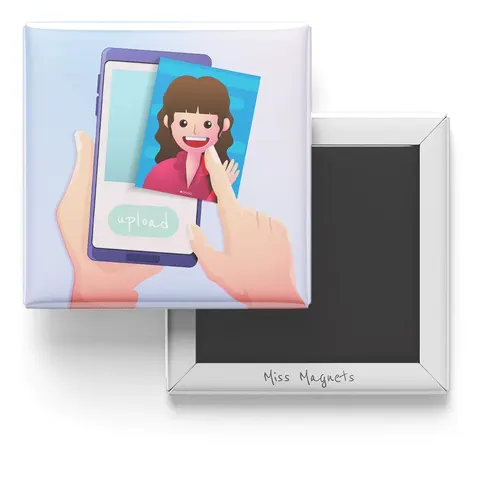 Square Photo Magnet